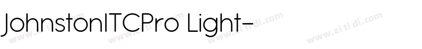 JohnstonITCPro Light字体转换